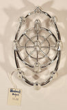 Vintage Colonial Candle Company of Cape Cod Inc Hyannis Mass. No. 11 Silver Oval Candle Holder for Flower Taper Candles New in Box
