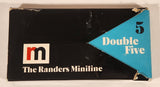 Vintage 1972 The Randers Miniline Double 5 Game In Box