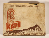Vintage 1958 Trans-Pacific Marketing Honolulu Hawaii The Hawaiian Card Game Kapu In Box with Sleeve