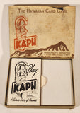 Vintage 1958 Trans-Pacific Marketing Honolulu Hawaii The Hawaiian Card Game Kapu In Box with Sleeve