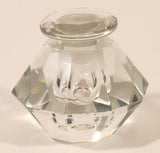 Diamond Shaped Clear Glass Perfume Bottle