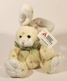2000 American Diabetes Association Plushland White Bunny Rabbit with Mint Green Bow 7" Stuffed Plush Toy New with Tags