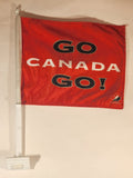 Team Canada Hockey Go Canada Go Car Window Hanging Flag