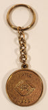 Wells Fargo Since 1852 Stage Coach Gold Tone Metal Keychain Key Ring