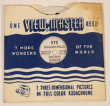 Vintage 1948 Sawyer's View-Master #375 Niagara Falls Ontario Canada Picture Reel in Sleeve