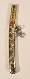 Dragon Samurai Sword in Sheath 4 1/4" Metal and Plastic Keychain