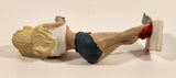 R. Demars Ganz Bottoms Up Busty Blonde Woman Vinyl Beer Can Holder