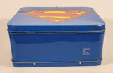 DC Comics Blue Superman Tin Metal Lunch Box