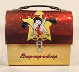 2003 Vandor King Features Syndicate Betty Boop It's Showtime! Boop-oop-a-doop Dome Tote Tin Metal Lunch Box