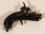 Vintage Pirate Flintlock Pistol Miniature Metal Cap Gun Keychain Charm Made in Hong Kong