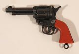 Vintage Victory Hand Gun Revolver with Red Handle Miniature Metal Cap Gun Keychain Charm Made in Hong Kong