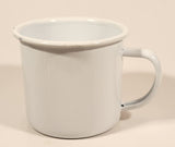 Carolans Irish Cream White 3" Enamel Metal Mug Cup With Handle