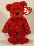 2001 Ty Beanie Babies Sizzle The Red Bear 8 1/2" Stuffed Beanie Plush Toy New with Tag
