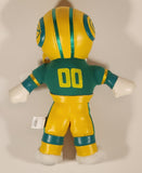 2002 Nanco NFL Green Bay Packers #00 White Teddy Bear Football Player 13" Tall Stuffed Plush Toy New with tags
