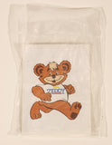 Vintage 1989 Zeller's Zeddy Brown Teddy Bear Mascot 14" Stuffed Plush Toy with Original Bag and Sticker