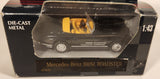1999 New Ray Classic Cruiser Collection Mercedes-Benz 300SL Roadster Convertible black 1/43 Scale Die Cast Toy Car Vehicle New in Box