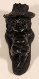 Vintage Coco Joe's Hawaii #222 Menehune Pi-Nui or The Sleepy One Laying 5 1/4" Long Carved Lava Rock Figurine