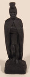 Vintage Coco Joe's Hawaii King Kamehameha I 5 1/2" Tall Carved Lava Rock Figurine Sculpture