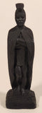 Vintage Coco Joe's Hawaii King Kamehameha I 5 1/2" Tall Carved Lava Rock Figurine Sculpture