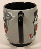 Disney Store Mickey Mouse Gosh! Oh Boy Oh My! Aw Shucks Large Embossed Ceramic Coffee Mug Cup