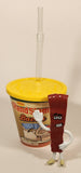 2020 DFO Denny's The Grand Slams Bacon Plastic Cup With Lid and Bendable Straw Plus 4 1/2" Mascot Toy Figure