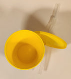 2020 DFO Denny's The Grand Slams Bacon Plastic Cup With Lid and Bendable Straw Plus 4 1/2" Mascot Toy Figure