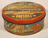 1992 Hershey's Milk Chocolate Covered Pretzels 7 1/4" Tin Metal Container
