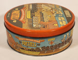 1992 Hershey's Milk Chocolate Covered Pretzels 7 1/4" Tin Metal Container