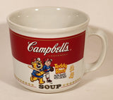 1989 Campbell's Condensed Soup Teddy Bear Pasta Shapes With Chicken Ceramic Soup Mug Made in Korea