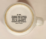 1989 Campbell's Condensed Soup Teddy Bear Pasta Shapes With Chicken Ceramic Soup Mug Made in Korea
