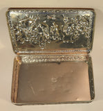 Vintage Teniers Large Embossed Tin Metal Container