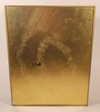 Vintage Victorian Man with Glass of Red Wine and Woman in Blue Dress on Staircase Tin Metal Container