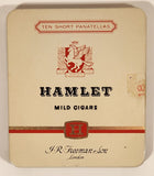 Vintage J. R. Freeman & Son London Hamlet Mild Cigars Ten Short Panatellas Tin Metal Cigarette Case Holder