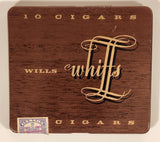 Vintage Imperial Tobacco Company W. D. & H. O. Wills Bristol & London Wills Whiffs 10 Cigars Tin Metal Cigarette Case Holder