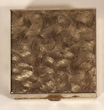 Vintage 1950s Gold Tone Metal Pocket Size Ash Tray
