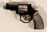 Black Plastic Gun Shaped Laser Light Flashlight with Prank Electric Shock Trigger