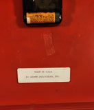 BWD Automotive Corporation Borg-Warner Automotive Red White Black 12 1/4" x 12 1/4" Plastic Advertising Wall Clock