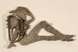 Mudflap Cowgirl Show Girl Nude in Boots and Hat 2 3/4" x 4 1/4" Metal Belt Buckle