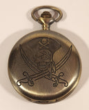 Pirate Engraved Quartz Pocket Watch