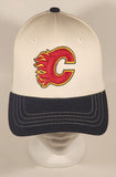 Zephyr ZFit NHL Calgary Flames Ice Hockey Team White Baseball Cap Hat Size S/M