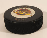 Trench Mfg NHL Vancouver Canucks Ice Hockey Puck Autographed By Kirk McLean