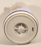 Blue Red Yellow Flower Pattern White 10 1/2" Thermal Water Pitcher Jug