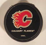 Inglasco NHL Calgary Flames Mini Sticks Black Plastic Hockey Puck
