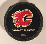 Inglasco NHL Calgary Flames Mini Sticks Black Plastic Hockey Puck