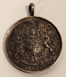 Antique 1939 to 1945 World War II Canadian Volunteer Service Medal 3/4" Silver Pendant