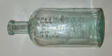 Antique Fellows & Co Chemists St. John N.B. 7 3/4" Tall Embossed Glass Medicine Bottle