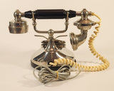 Vintage French Style Petite Telephone Series Fragonard Like Man and Woman Rotary Phone