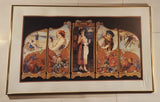 Rare Vintage 1930s Hayden Hayden Coca Cola Four Seasons Panel Style Large 20" x 32" Framed Cardboard Advertising Poster
