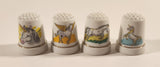 MSR Imports Inc. Unicorn Pegasus White Porcelain Sewing Thimbles Set of 4