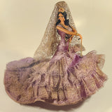 Vintage Marin Chiclana Espana Male and Female Dancers 13 1/2" Tall Plastic Doll Set